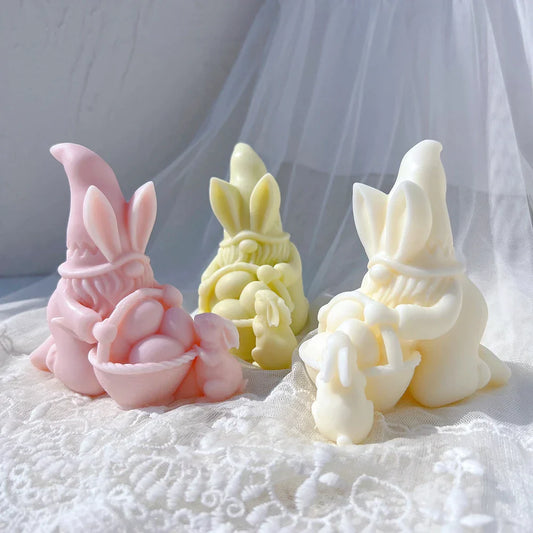 Easter Gnomes Silicone Candle Molds
