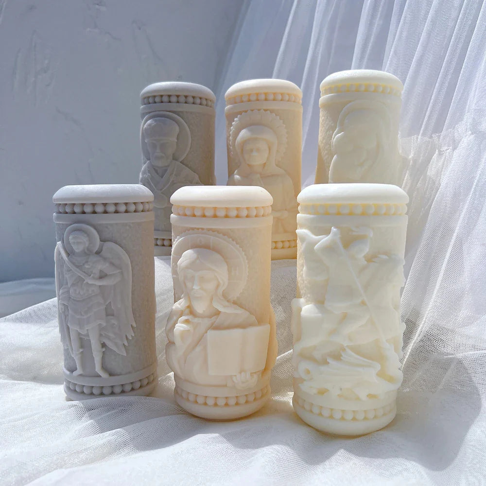Saint's Design Candle Silicone Mold
