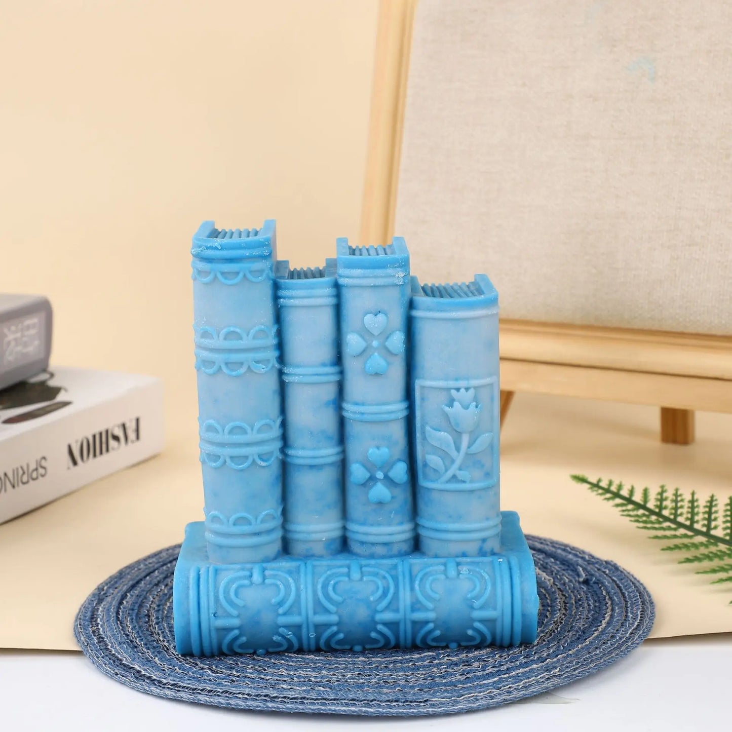 Bookstack Slicone Candle Mold