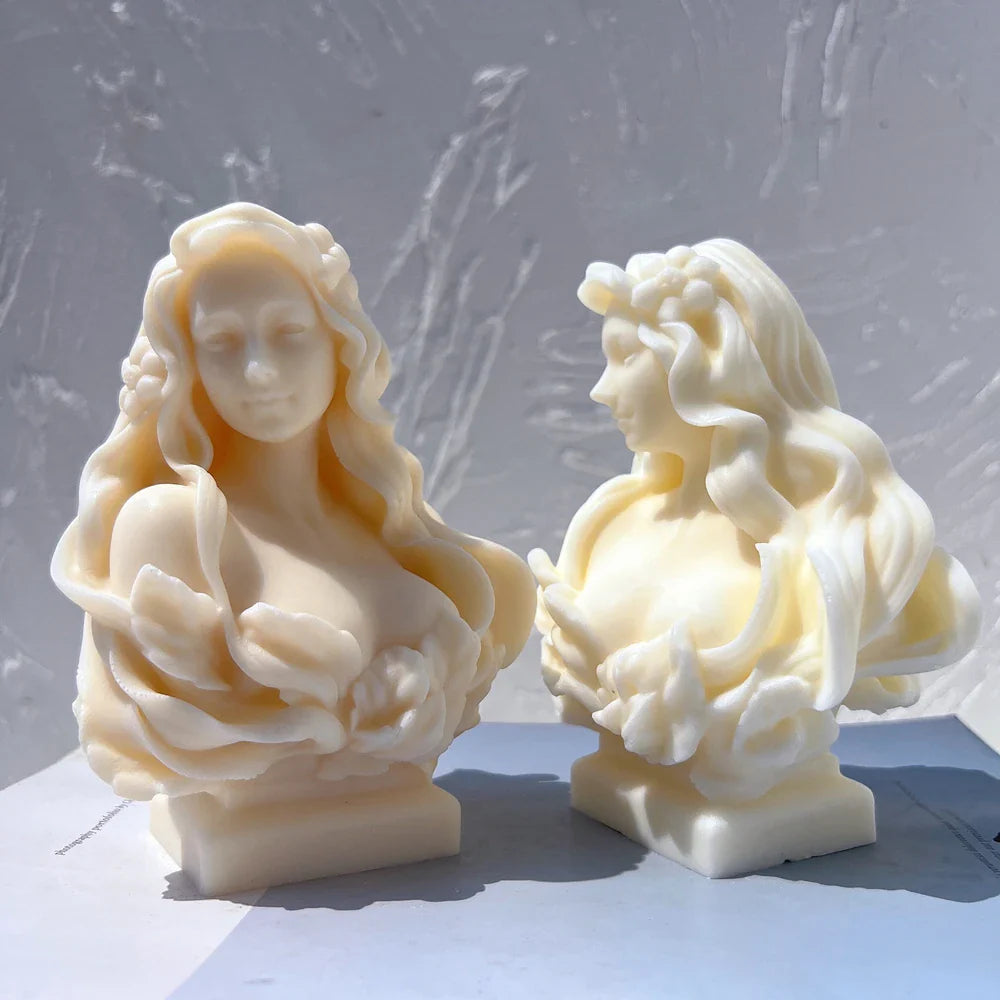 Curls & Flames Candle Silicone Mold