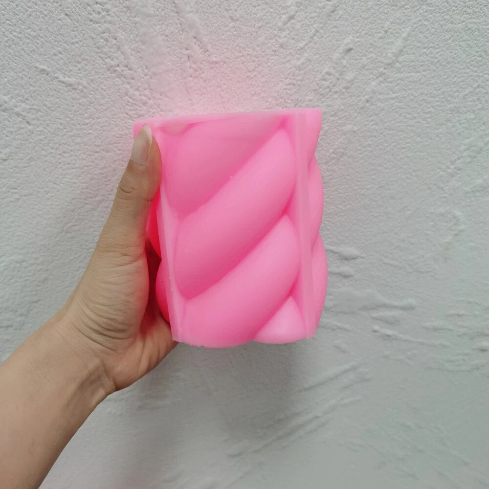 Twirl Pillar Candle Mold