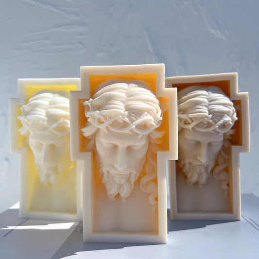 Jesus Cross Candle Silicone Mold