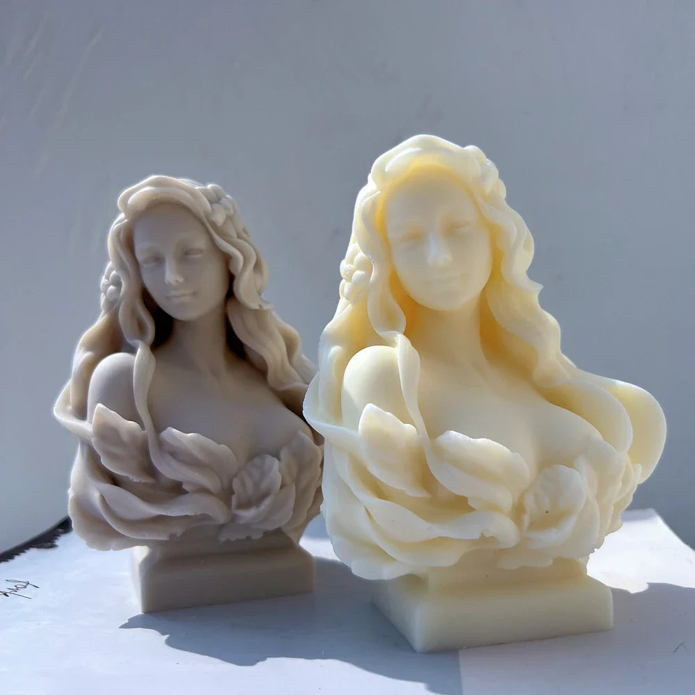 Curls & Flames Candle Silicone Mold