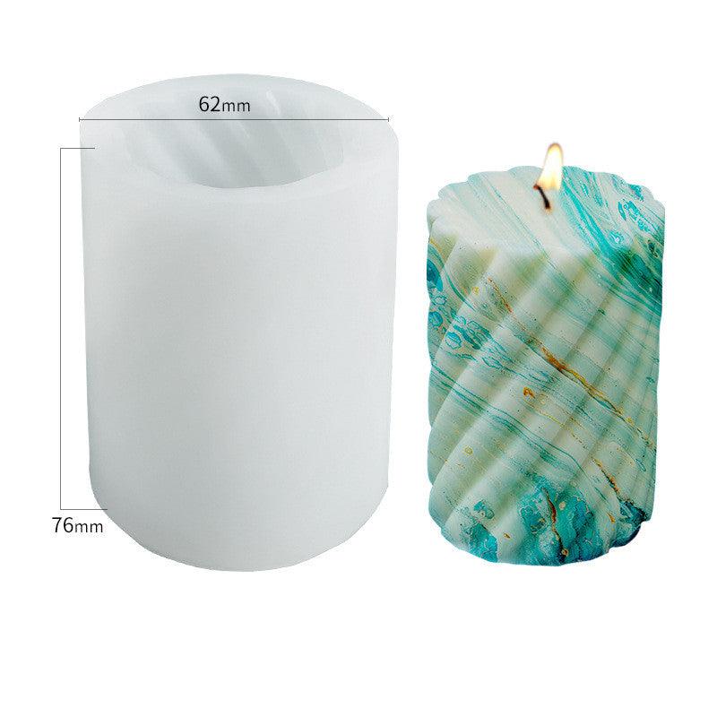Spiral Cylinder Scented Candle Silicone Mold DIY Candles molds