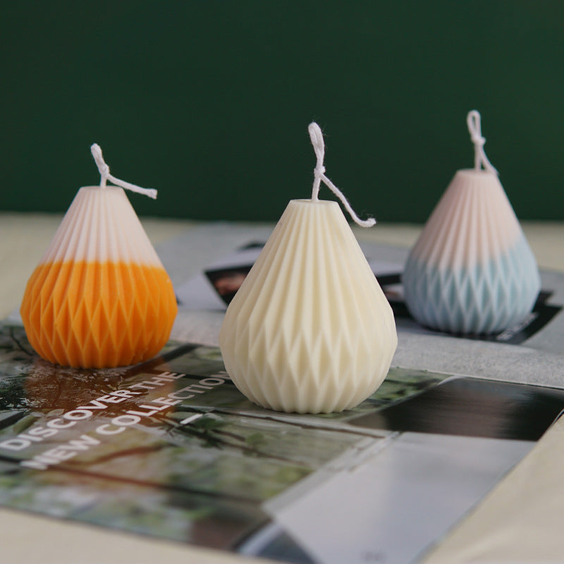 Unlock Creativity with our Striped Silicone Candle Mold - Craft Unique Candles Today! Candles molds