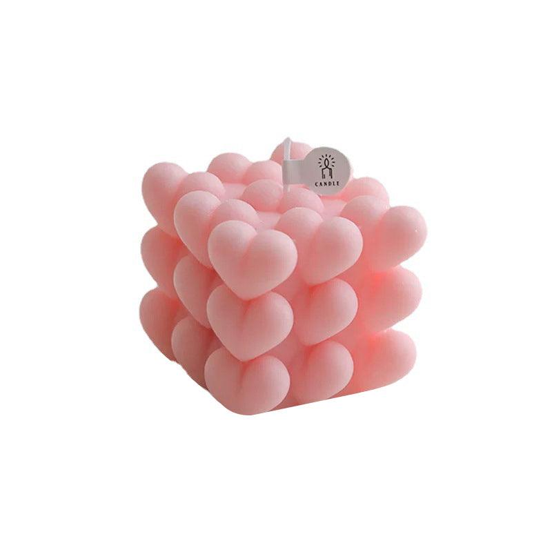 Valentines Day Love Cube Aromatherapy Candle Silicone Mold Candles molds