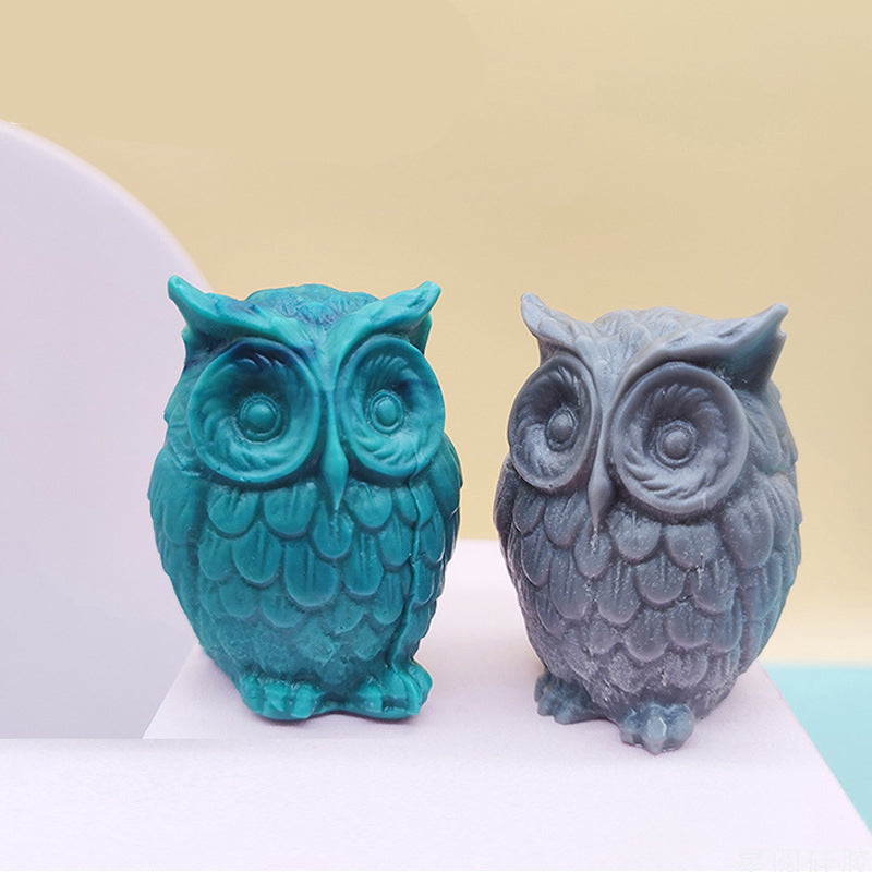 3D Owl Silicone Candle Mold for Aromatherapy DIY
