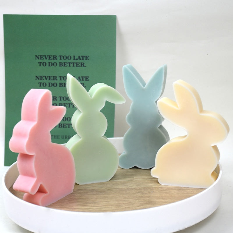 Cute Rabbit Aromatherapy Candle Silicone Mold