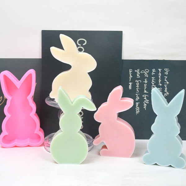 Cute Rabbit Aromatherapy Candle Silicone Mold