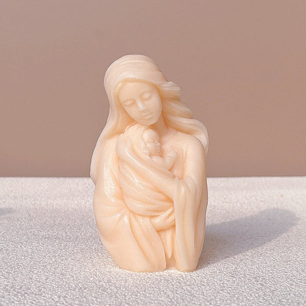 DIY Virgin Mary Statue Silicone Candle Mold