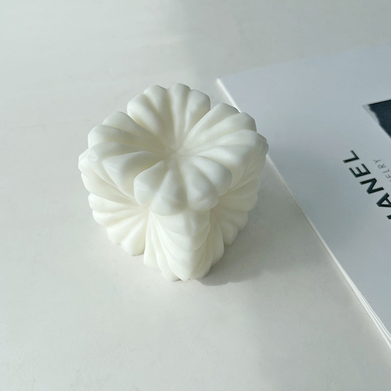 Cube Flower Candle Mold