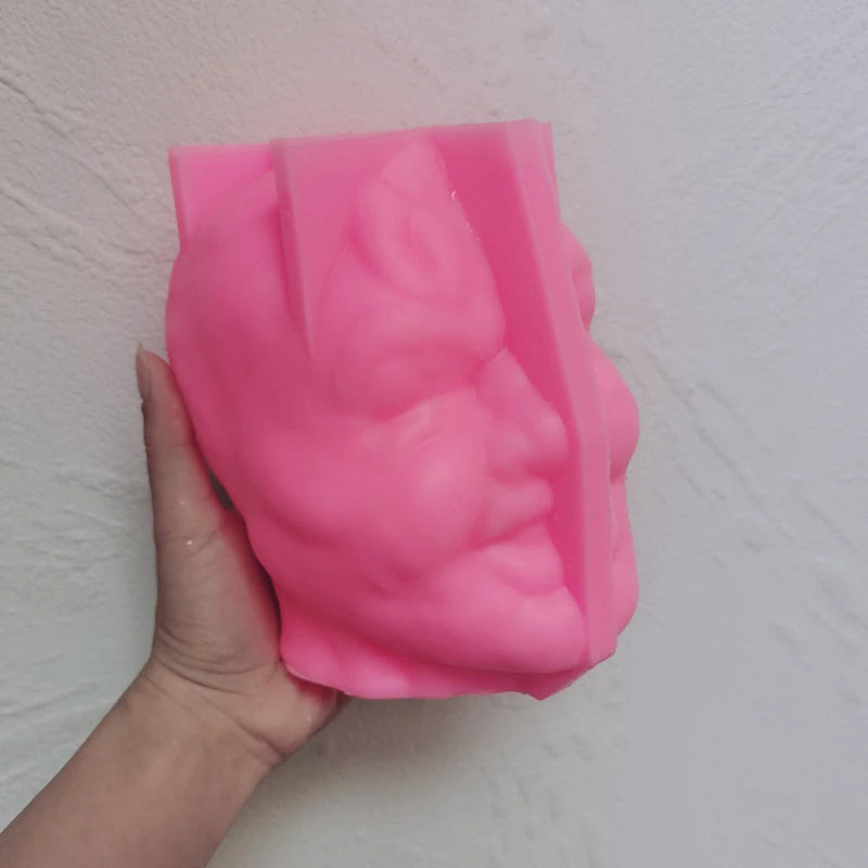 Johnny Funny Face Bust Candle Mold