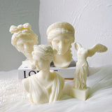 Greek Goddess Bust Statue Candle Silicone Molds