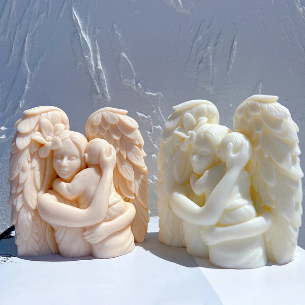 Angel Mother With Baby Candle Mold