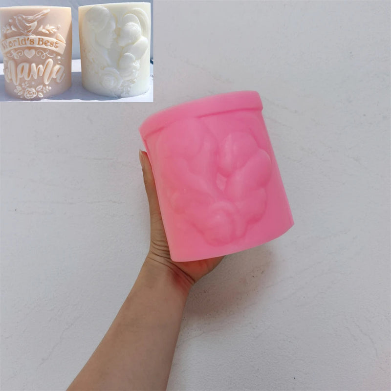 World Best Mama and Dad Candle Mold