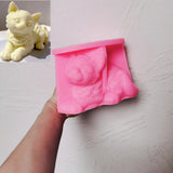 Cute Cat Shapes Candle Silicone Mold