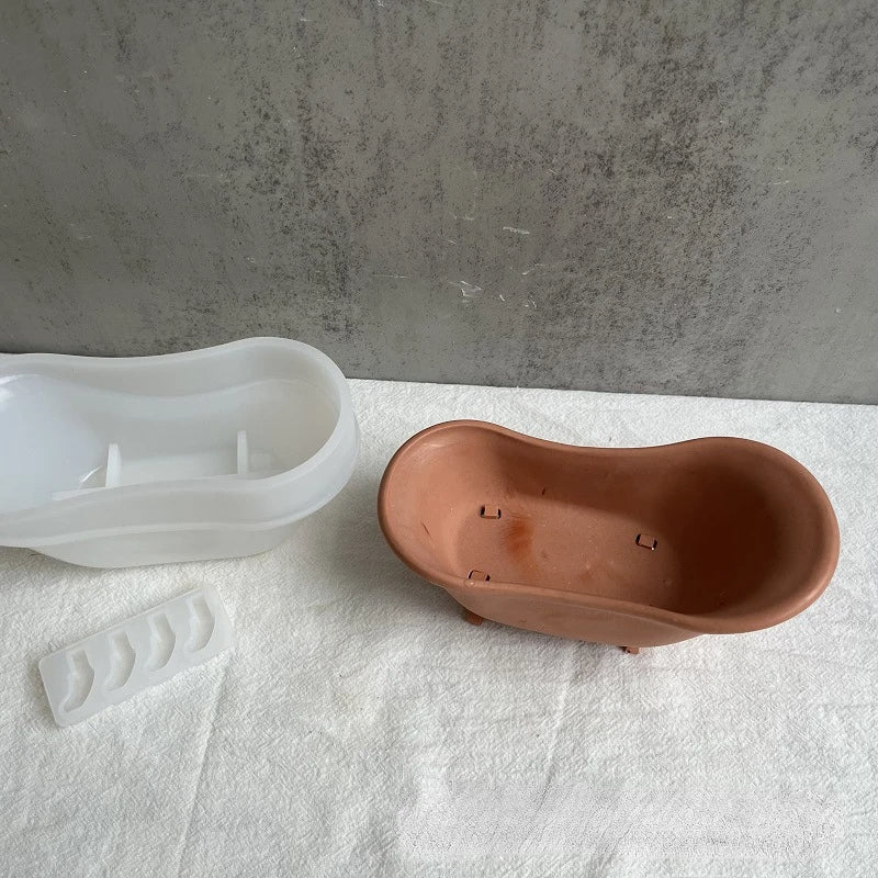 Bathtub Candle Vessel Silicone Mold