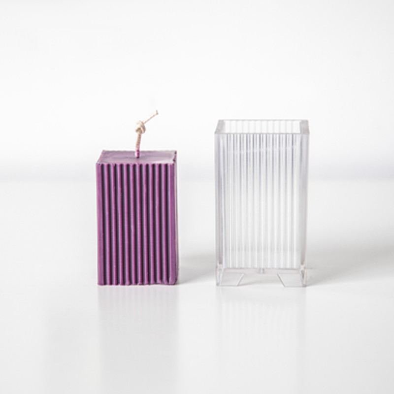 Stripe Pattern Pillar Candle Molds