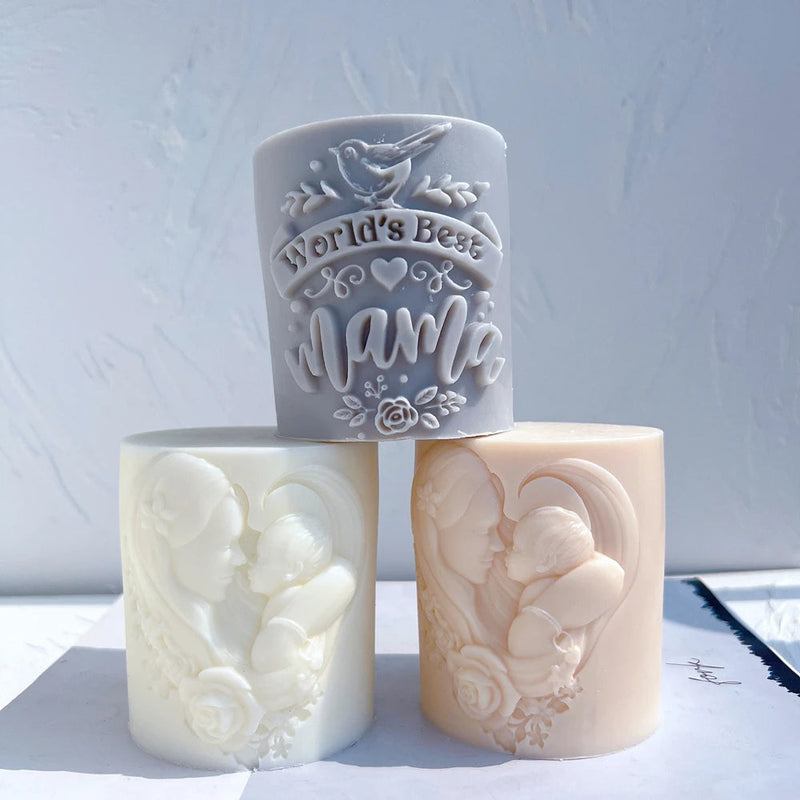 World Best Mama and Dad Candle Mold