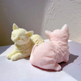 Cute Cat Shapes Candle Silicone Mold