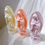 Virgin Mary Statue Candle Silicone Mold