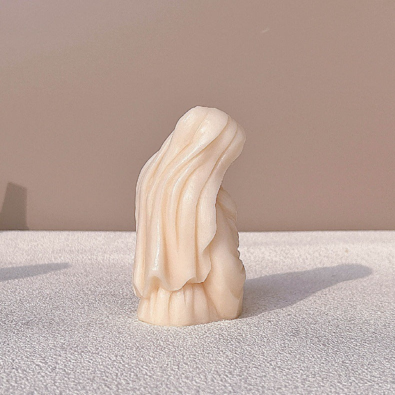 DIY Virgin Mary Statue Silicone Candle Mold