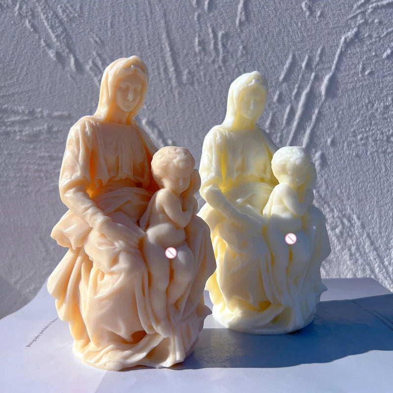 Michelangelo Madonna of Bruges Statue Candle Mold