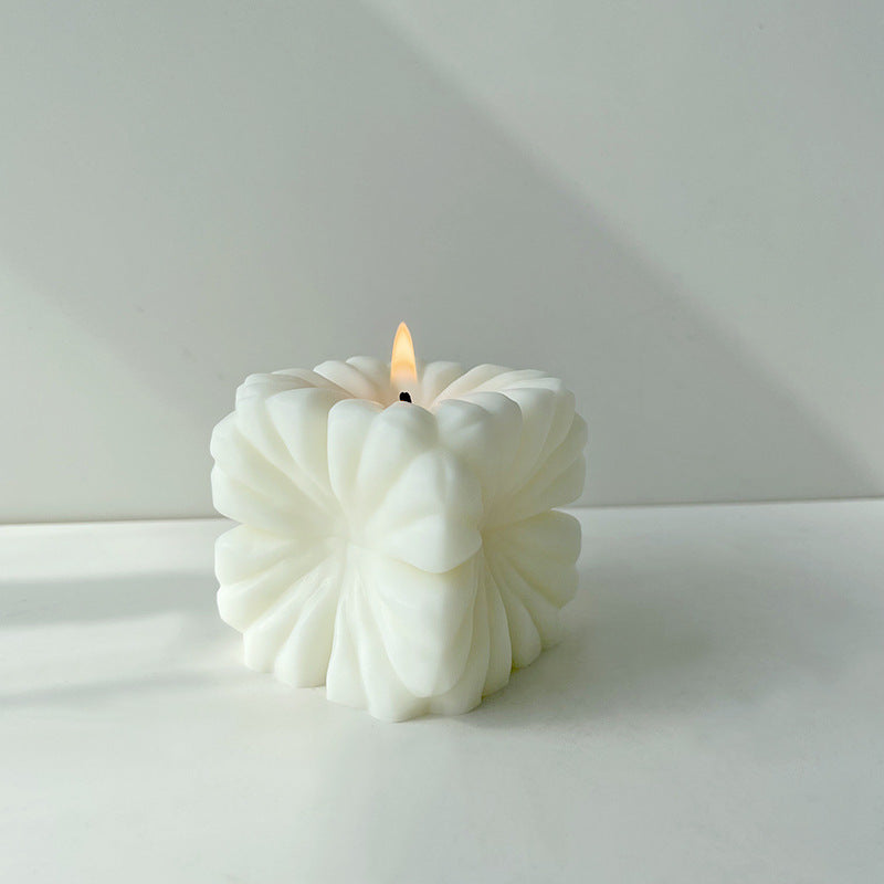 Cube Flower Candle Mold