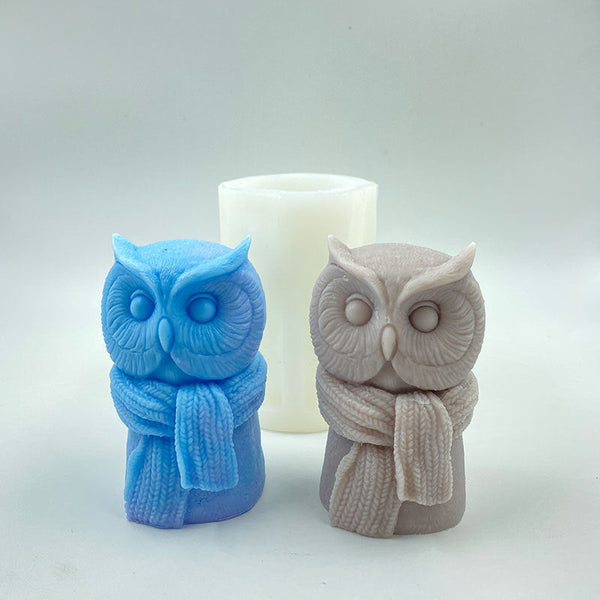 Craft Adorable Owl Candles with Our Cute Scarf Owl Silicone Mold