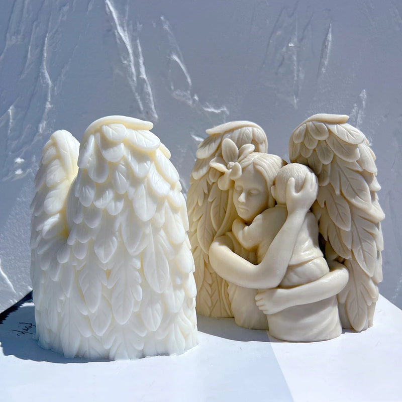 Angel Mother With Baby Candle Mold