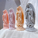 Virgin Mary Statue Candle Silicone Mold