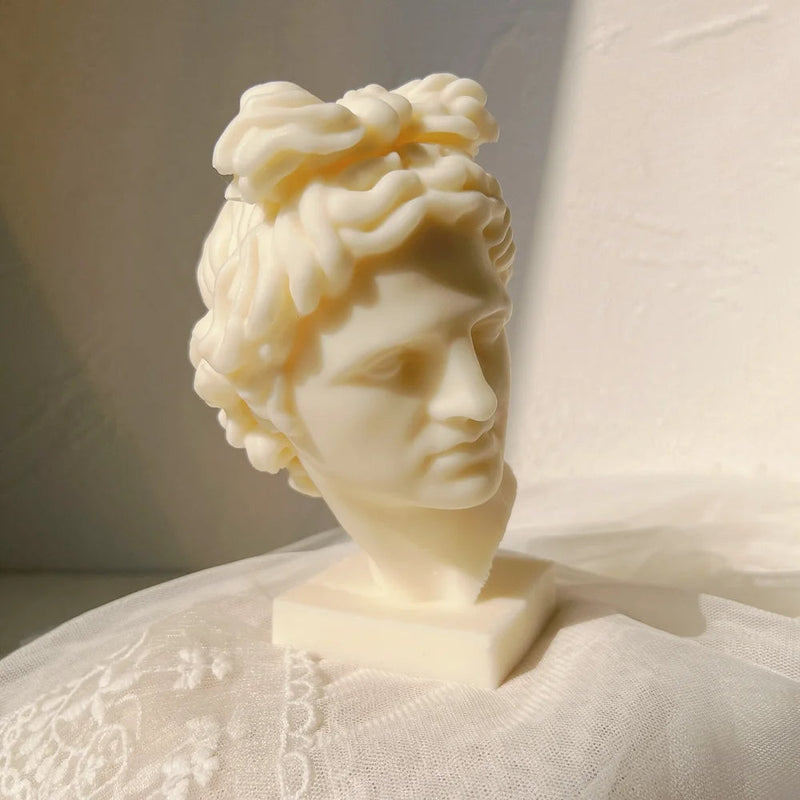 Greek Goddess Bust Statue Candle Silicone Molds