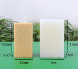 Leaf Pattern Pillar Candle Mold