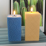 Leaf Pattern Pillar Candle Mold