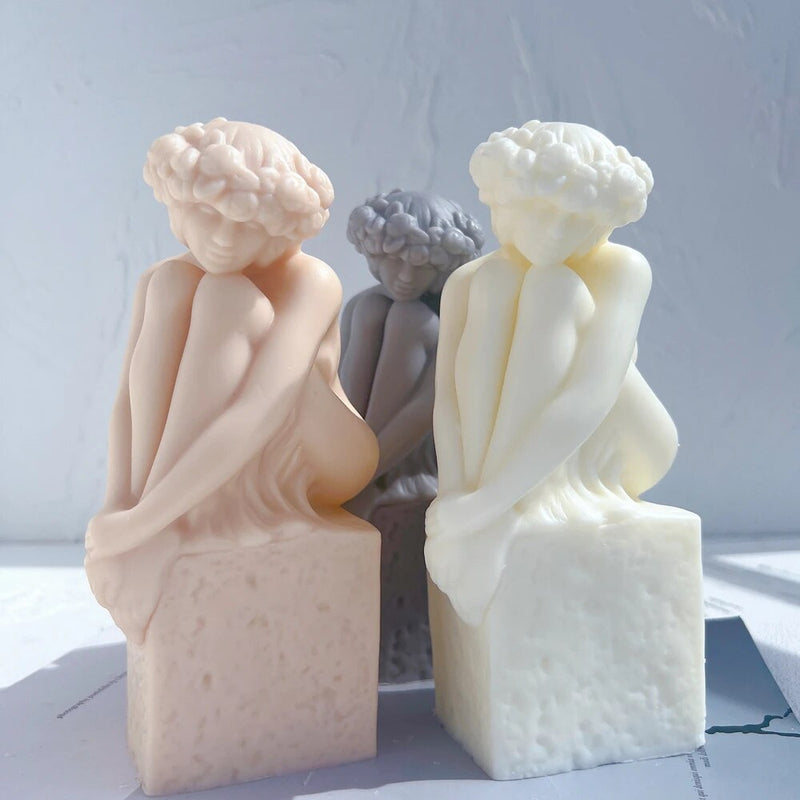 Virgo Christel Marott Zodiac Figurine Candle Silicone Mold