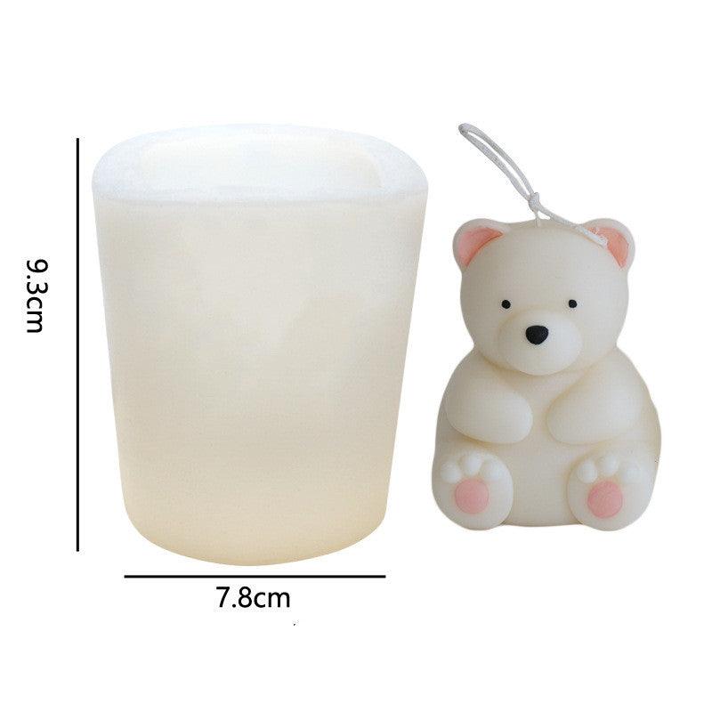 Adorable 3D Bear Silicone Candle Mold Candles molds