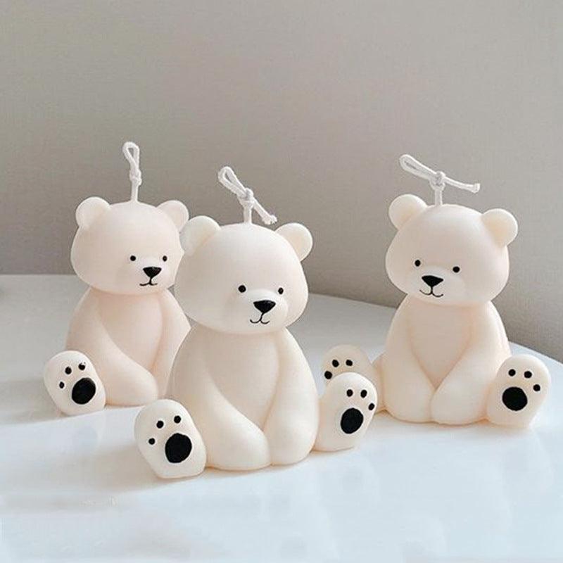 Adorable 3D Bear Silicone Candle Mold Candles molds