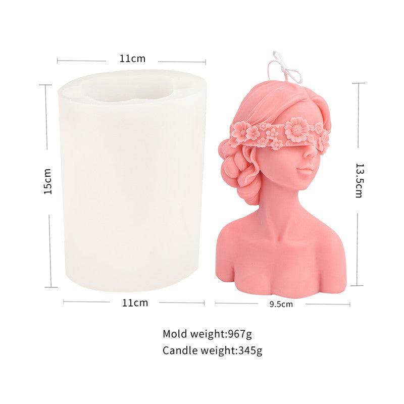 Floral Women Silicone Candle Mold