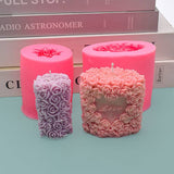 Blooming Romance: Rose Love Aromatherapy Candle Silicone Mold Candles molds