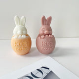 Candle Mold DIY Easter Shell Breaking Rabbit Aromatherapy Plaster Ornaments Candles molds