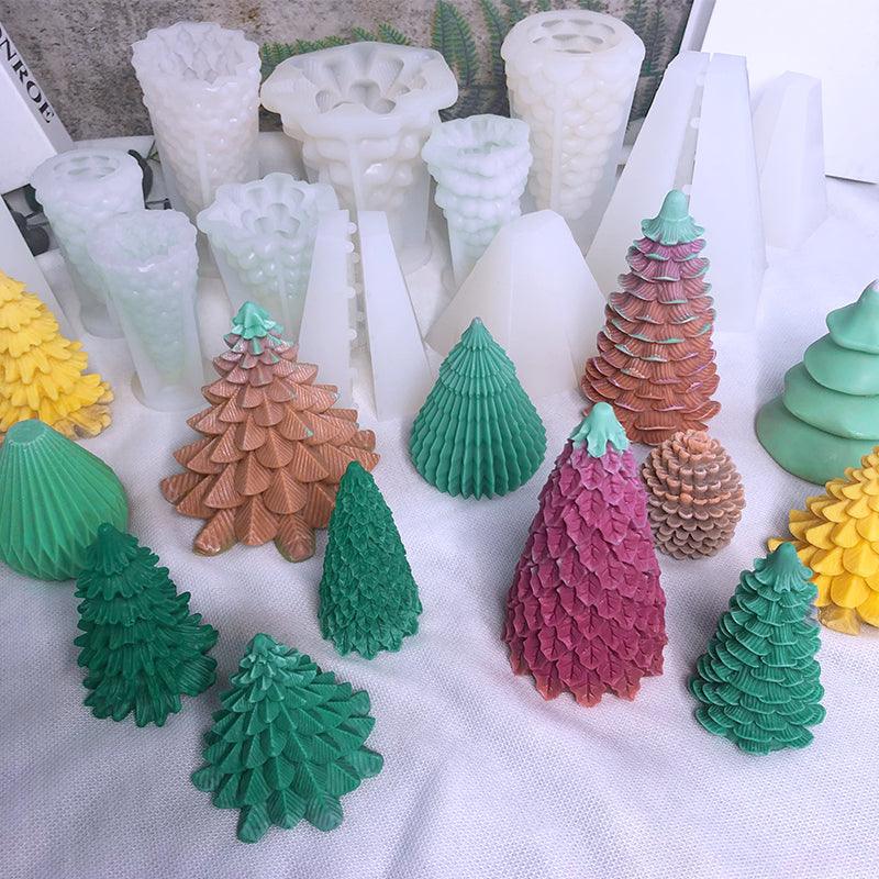 Christmas Tree Scented Candle Silicone Diy Mold Candles molds