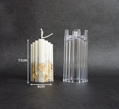 Columnar Aromatherapy Crystal Clear Plastic Molds for Candles Candles molds