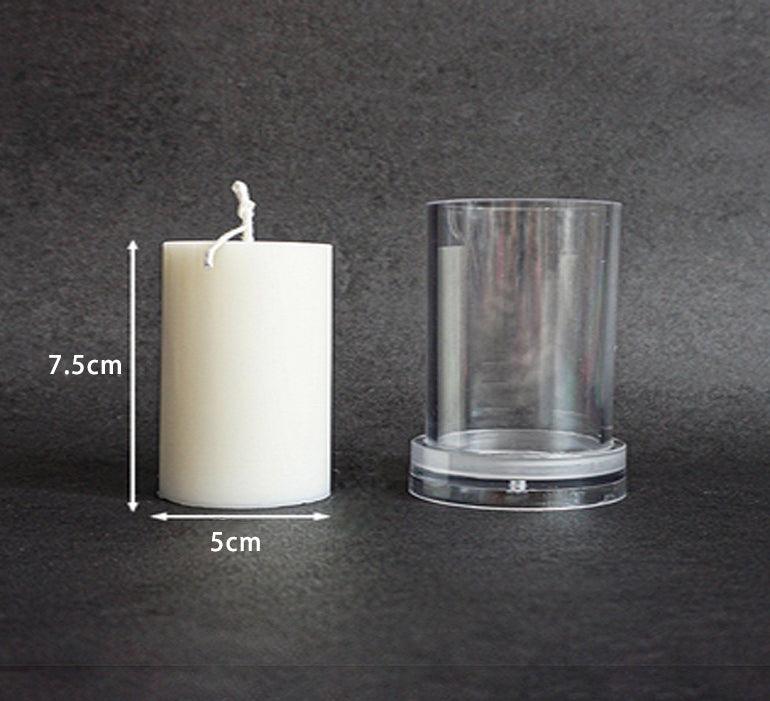 Columnar Aromatherapy Crystal Clear Plastic Molds for Candles Candles molds