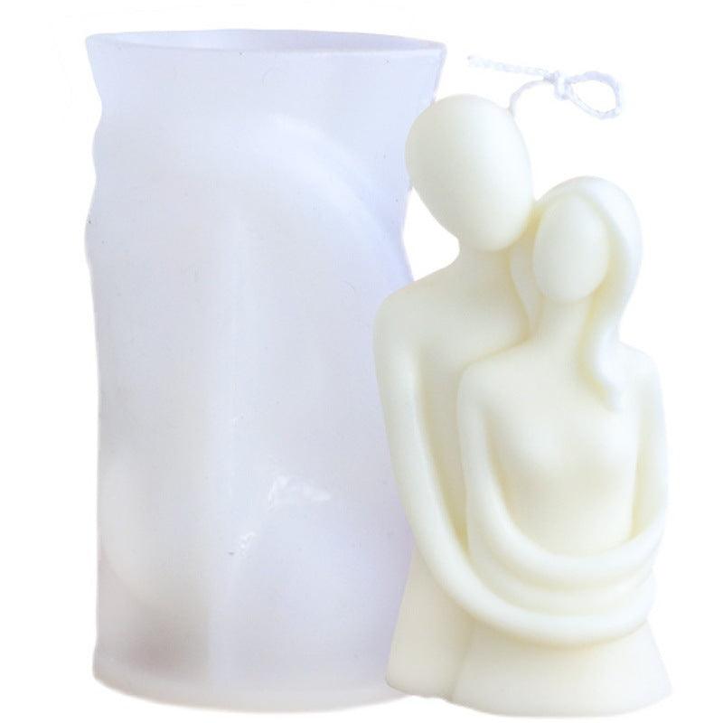 Couple Hug Love Silicone Candle Mold Candles molds