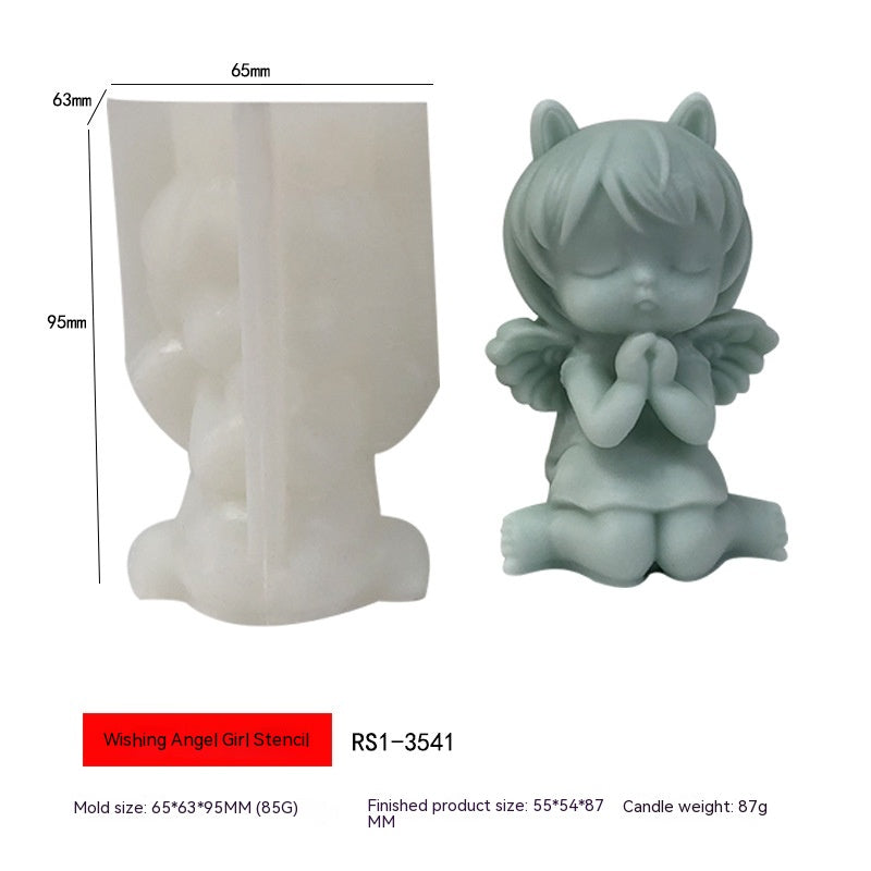 Craft Enchanting Angelic Candles with our Fantasy Angel Girl Candle Molds Candles molds