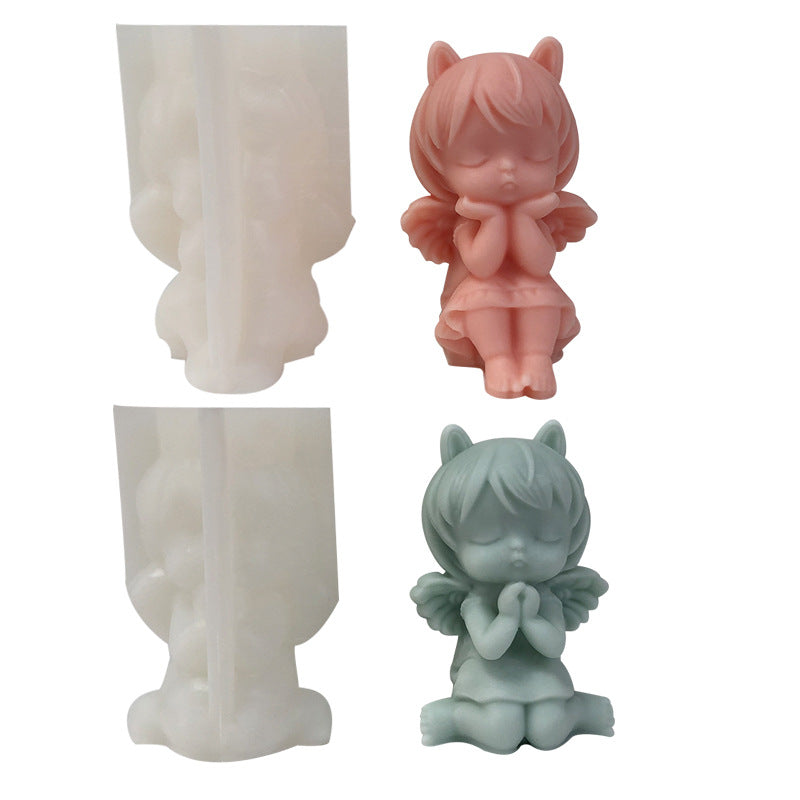 Craft Enchanting Angelic Candles with our Fantasy Angel Girl Candle Molds Candles molds