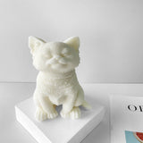 Craft Heartwarming Candles with Large Sitting Cat and Puppy Mold | Buy Now! Candles molds