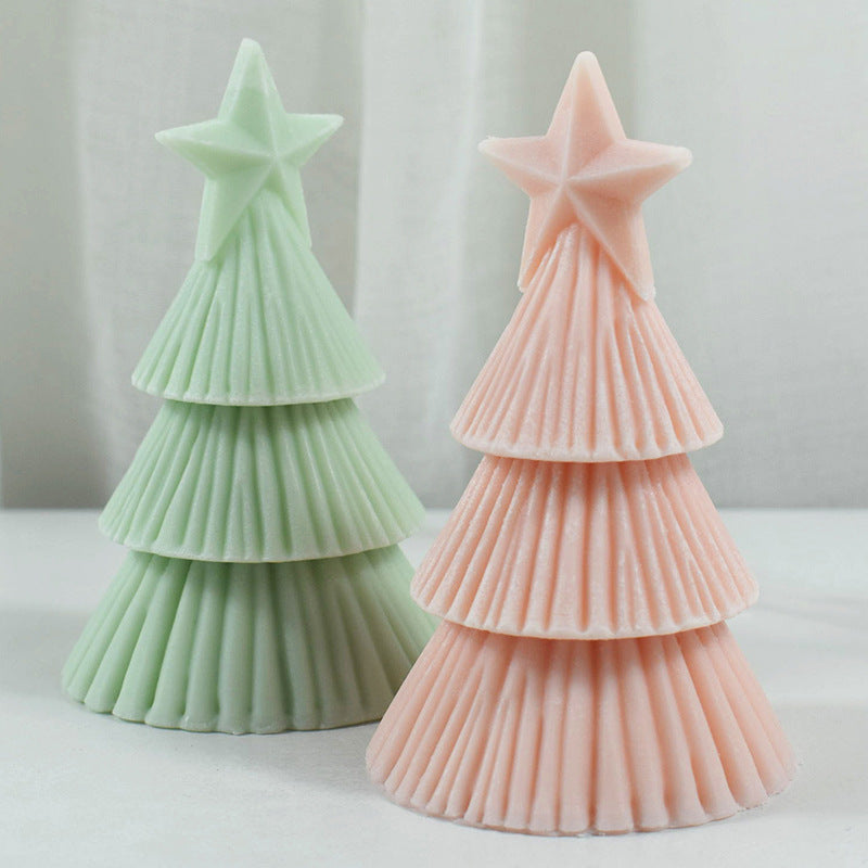 Craft Magic with Origami: 5-Point Star Christmas Tree Candle Mold Candles molds