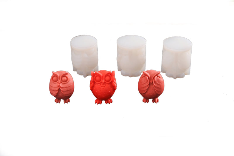 Craft Magical Owl Candles with Our Cute Owl Silicone Mold - DIY Fun Awaits! Candles molds