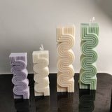 Craft Mesmerizing Geometric Candles with our Geometry Pattern Lines Candle Mold Candles molds